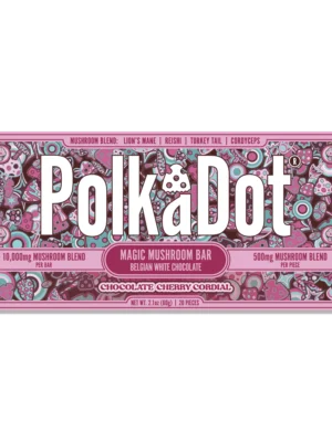 Polkadot Mushroom Chocolate Bar, Polkadot Mushroom Chocolate, polkadot mushroom bars, polkadot bar, polka dots mushroom bar, buy polkadot chocolate